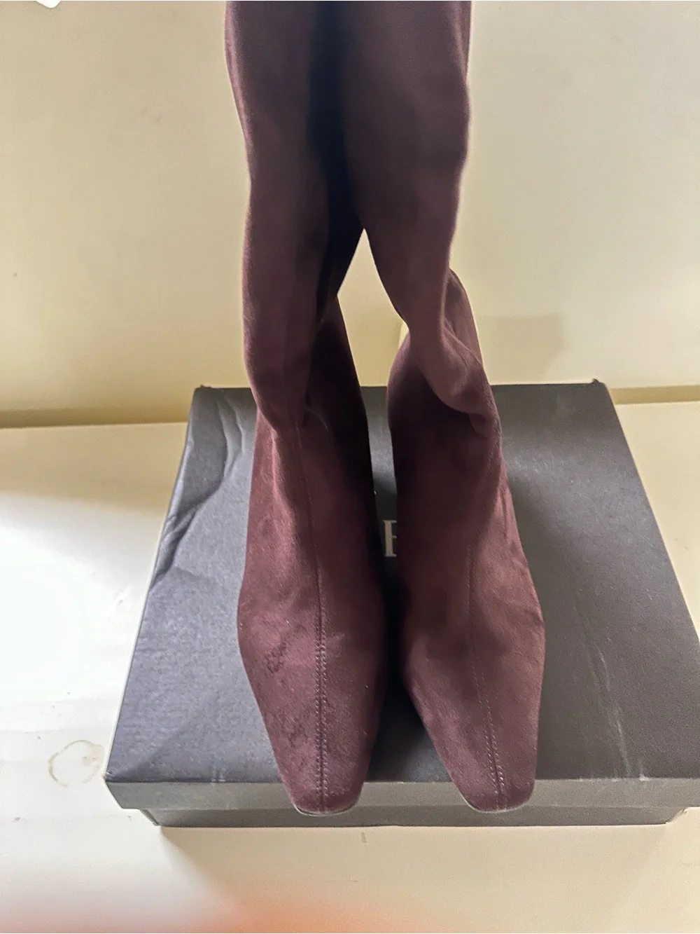 Dolce Vita Women's Brown Over-the-Knee Stretch Boots